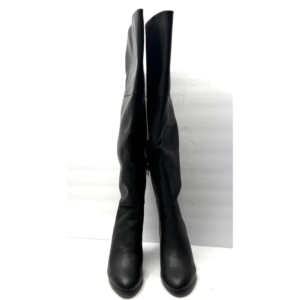 Madden Girl Women's Decode Over-The-Knee Dress Boots Black Size 8 NWT/BOX